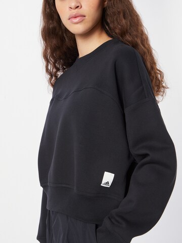 ADIDAS SPORTSWEAR Sports sweatshirt 'Lounge Fleece' in Black