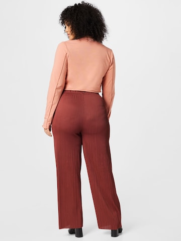 ABOUT YOU Curvy Loose fit Pants 'Inka' in Red