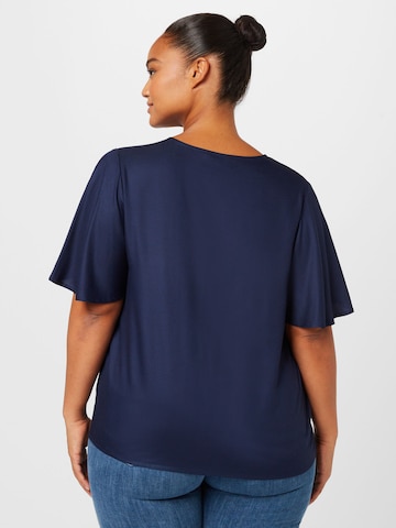 ONLY Carmakoma Blouse 'CHANTAL' in Blauw