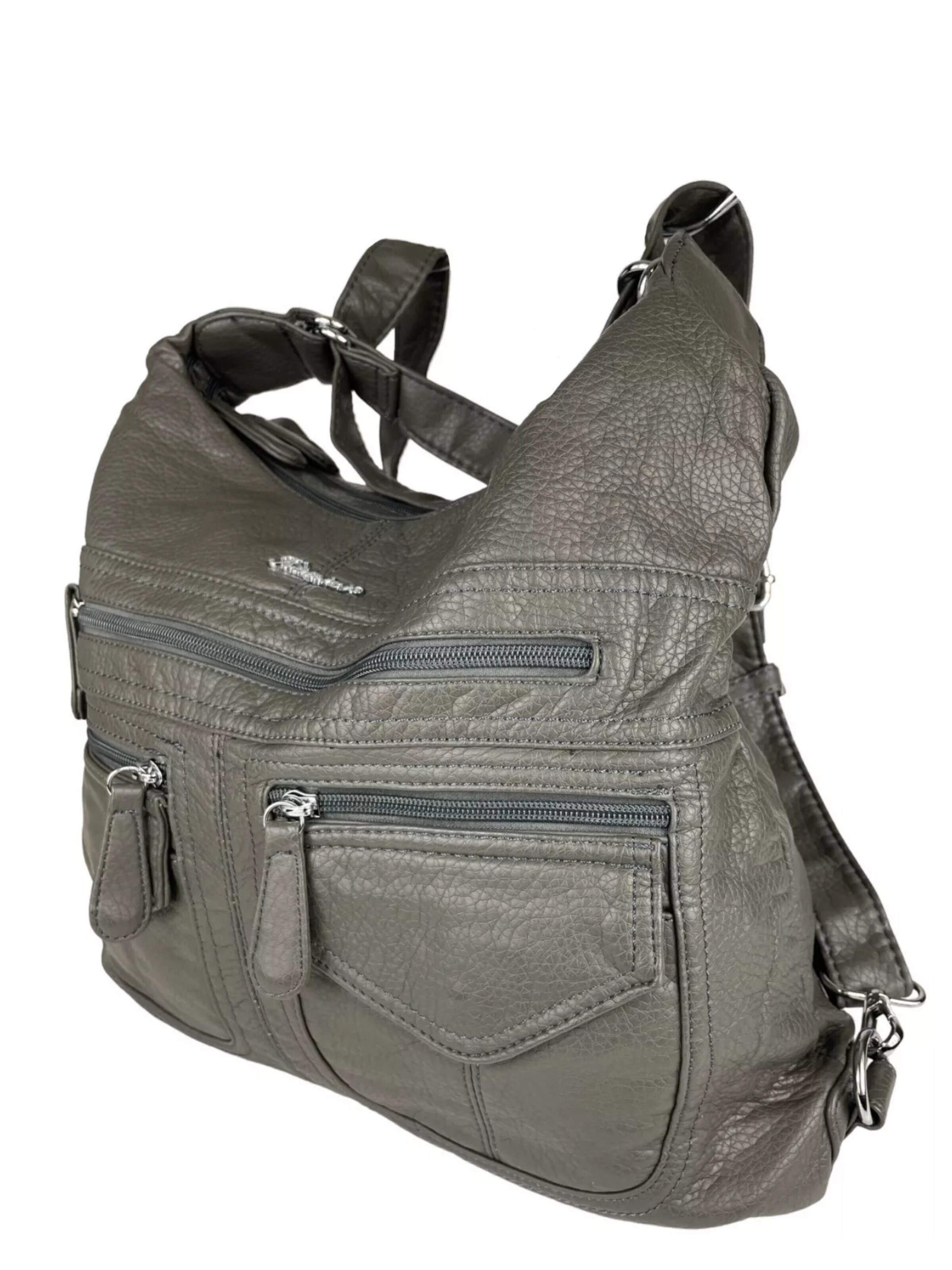 Kumixi Backpack '2in1 Rucksacktasche' in Grey: front