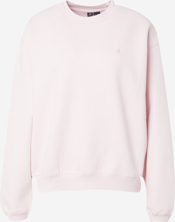 Sweat-shirt 'STONE HEART UP' Volcom en rose : devant