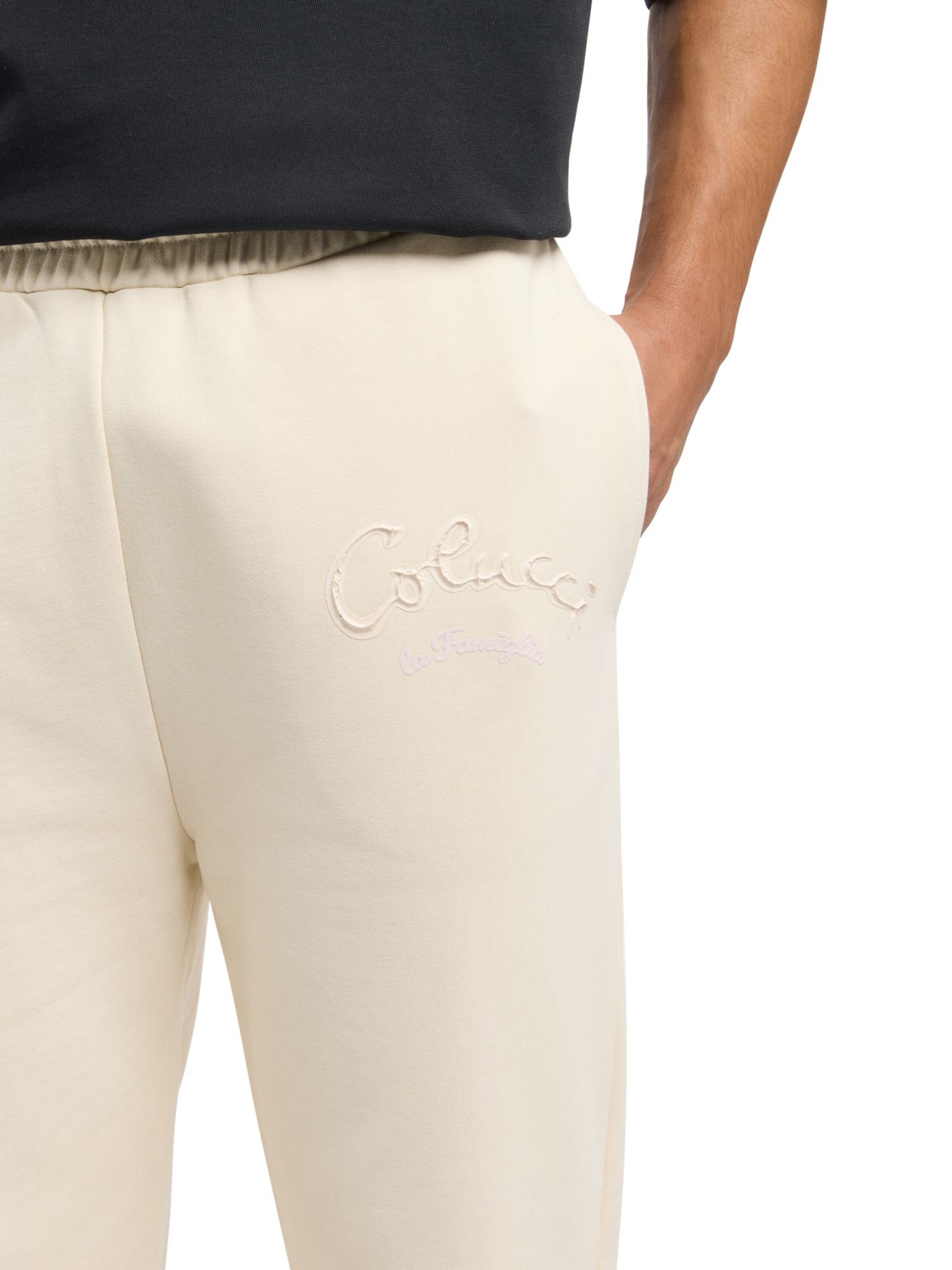 Carlo Colucci Loosefit Broek ' Dorner ' in Beige