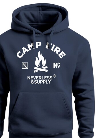 Neverless Sweatshirt 'Fire'‌‌‌‌‌‌ in Blau