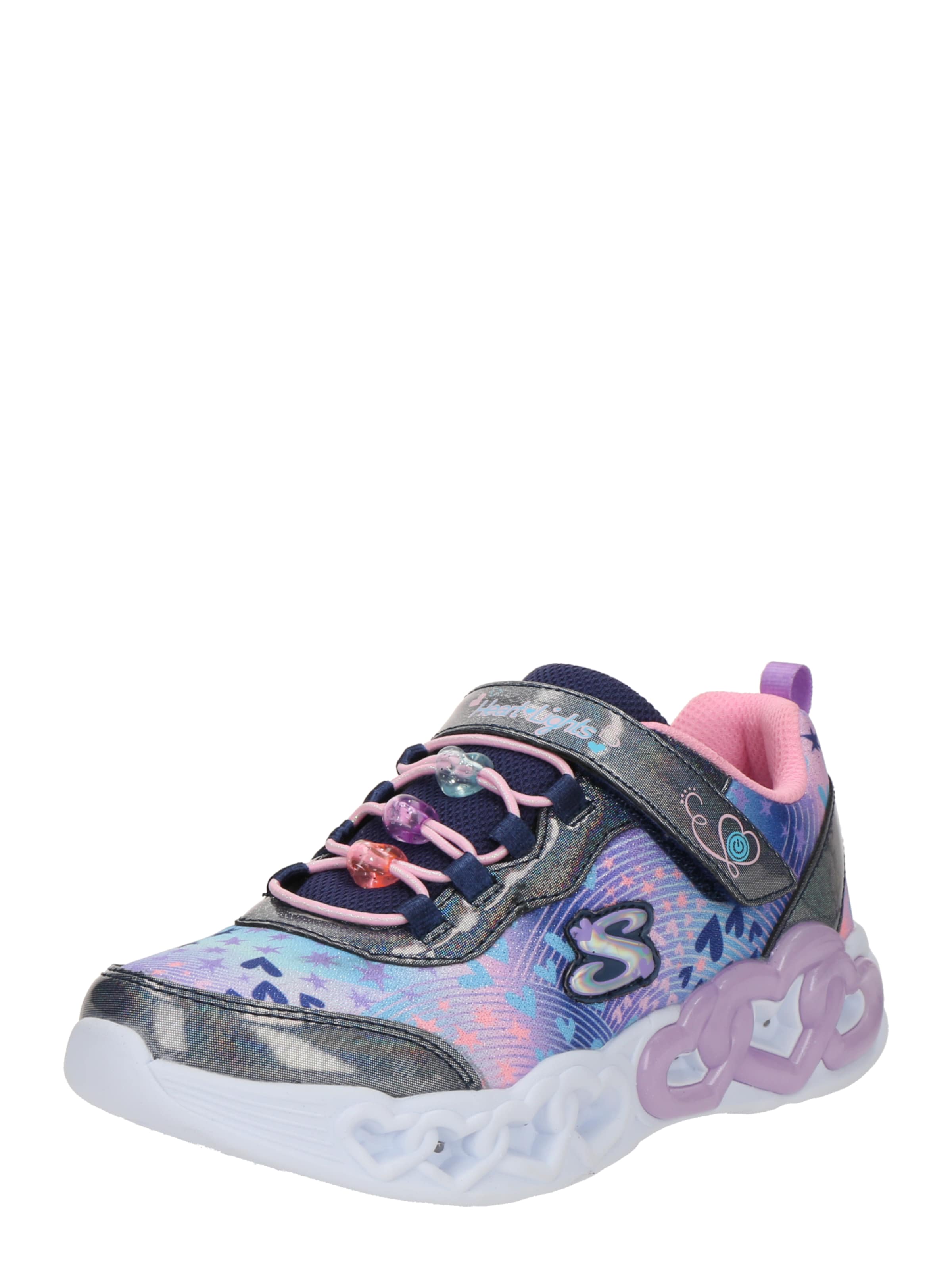 SKECHERS Superge 'Infinite Heart Lights' | modra barva: sprednja stran