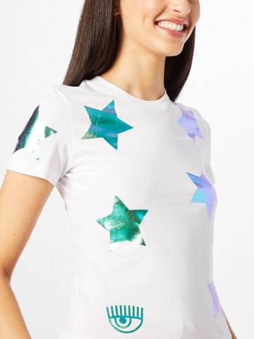 Chiara Ferragni T-Shirt 'EYESTAR' in Weiß