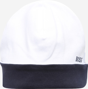 BOSS Kidswear Beanie in Blue: front