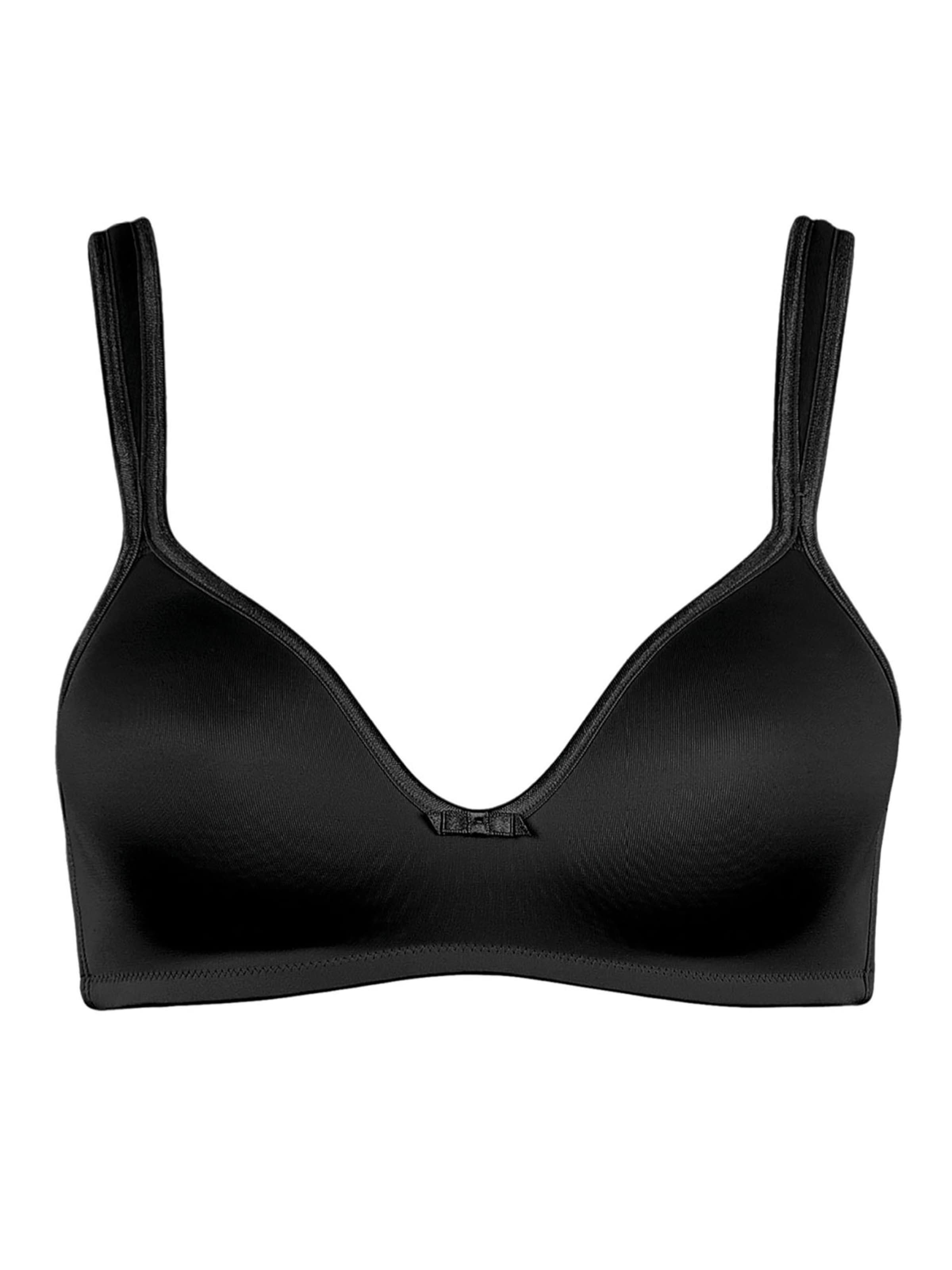 Lisca T-Shirt BH 'Victoria'‌‌‌ in Schwarz: Vorderseite