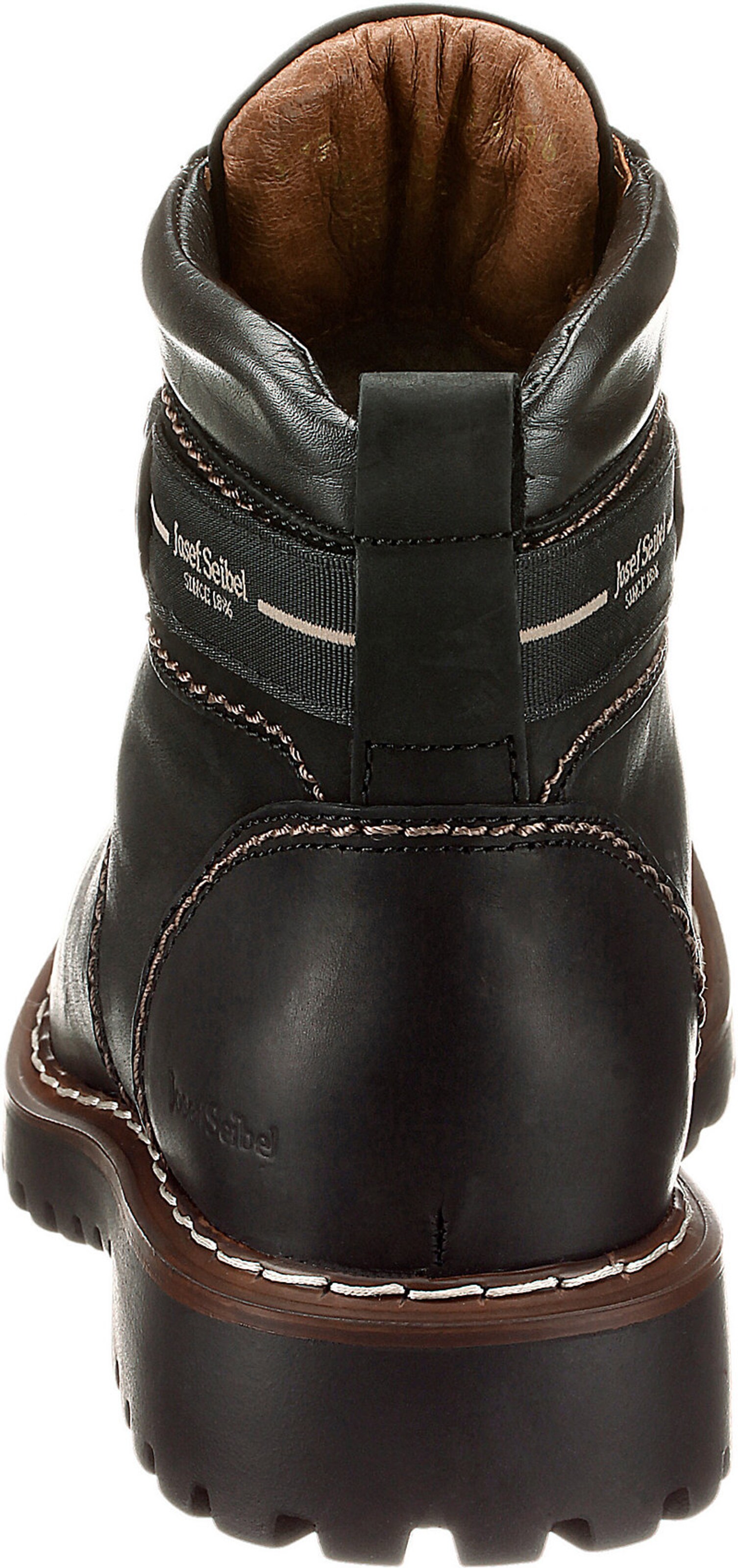 JOSEF SEIBEL Lace-Up Boots 'Adelboden' in Black