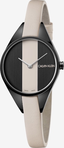 Calvin Klein Quarzuhr in Beige: predná strana