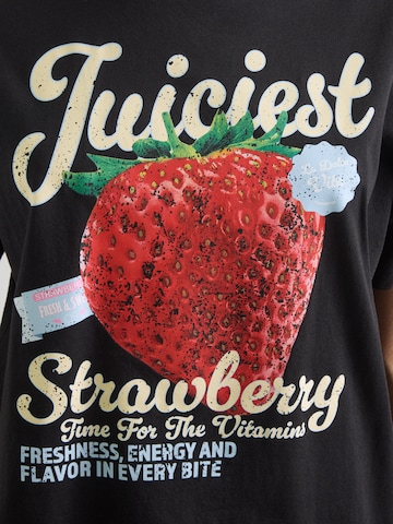 QS T-Shirt in Schwarz