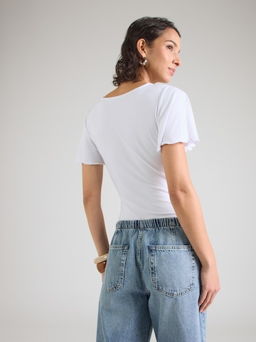 ABOUT YOU Koszula body w kolorze biały