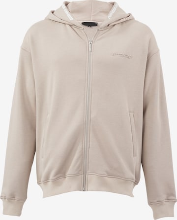 Cørbo Hiro Sweatjacka 'Shibuya' i beige: framsida