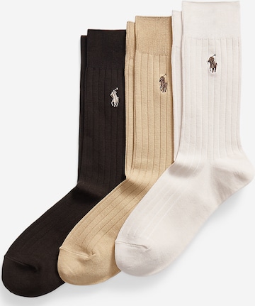 Chaussettes 'EGYPTIAN' Polo Ralph Lauren en marron : devant