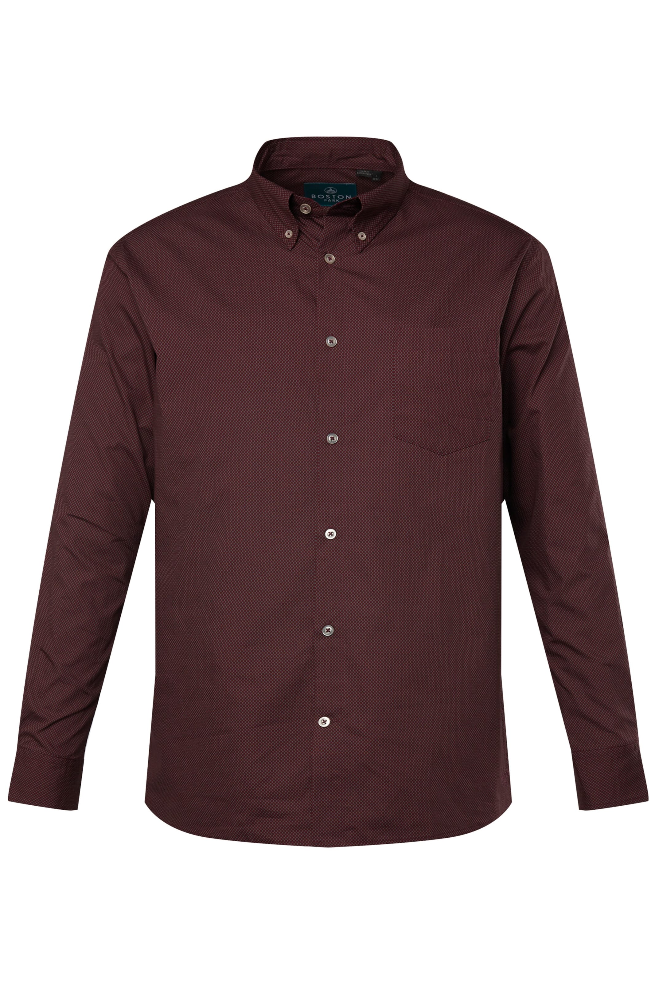 Boston Park Button Up Shirt in Red: front