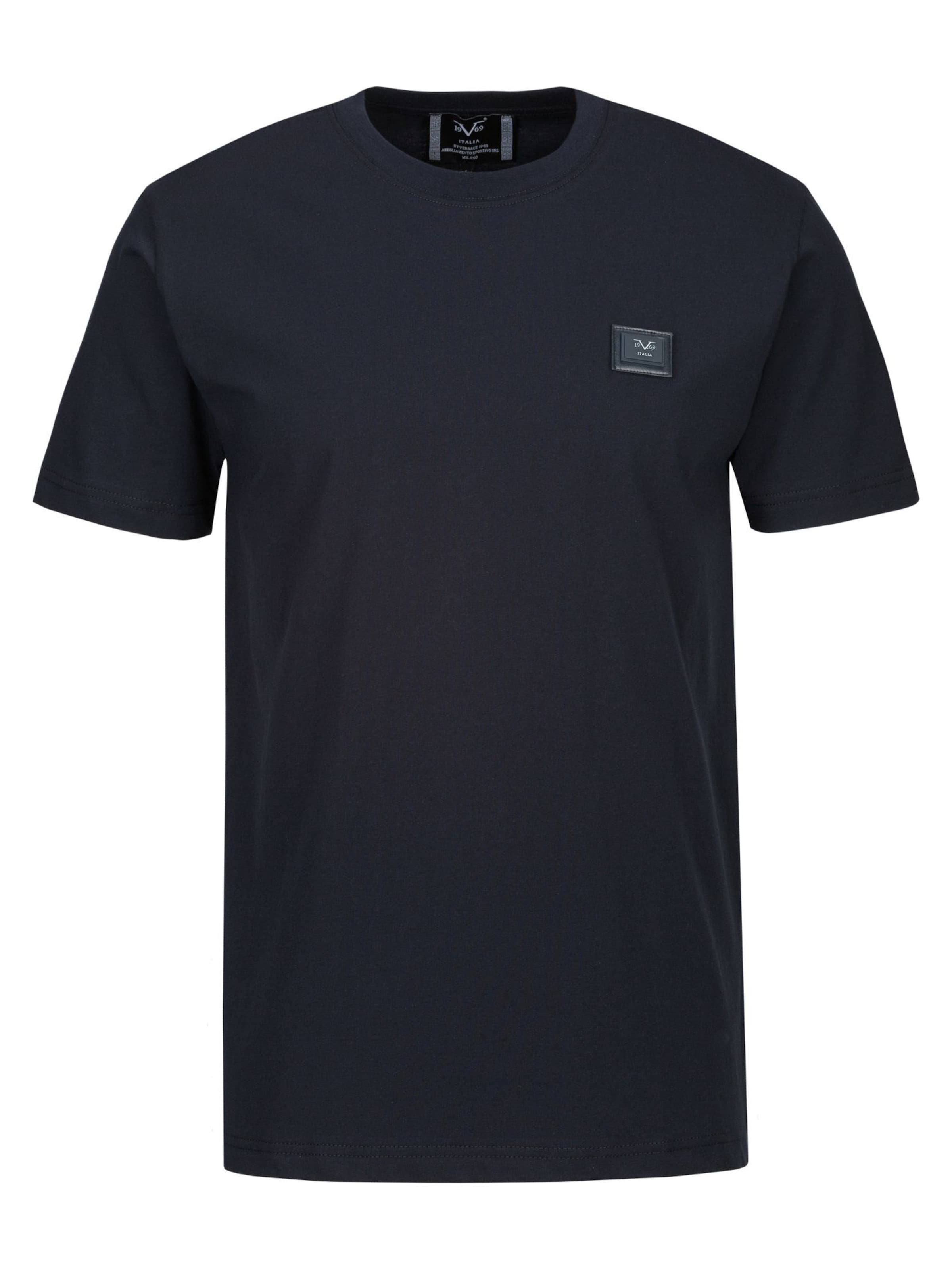 T-Shirt 'Rafael' 19V69 ITALIA en bleu : devant