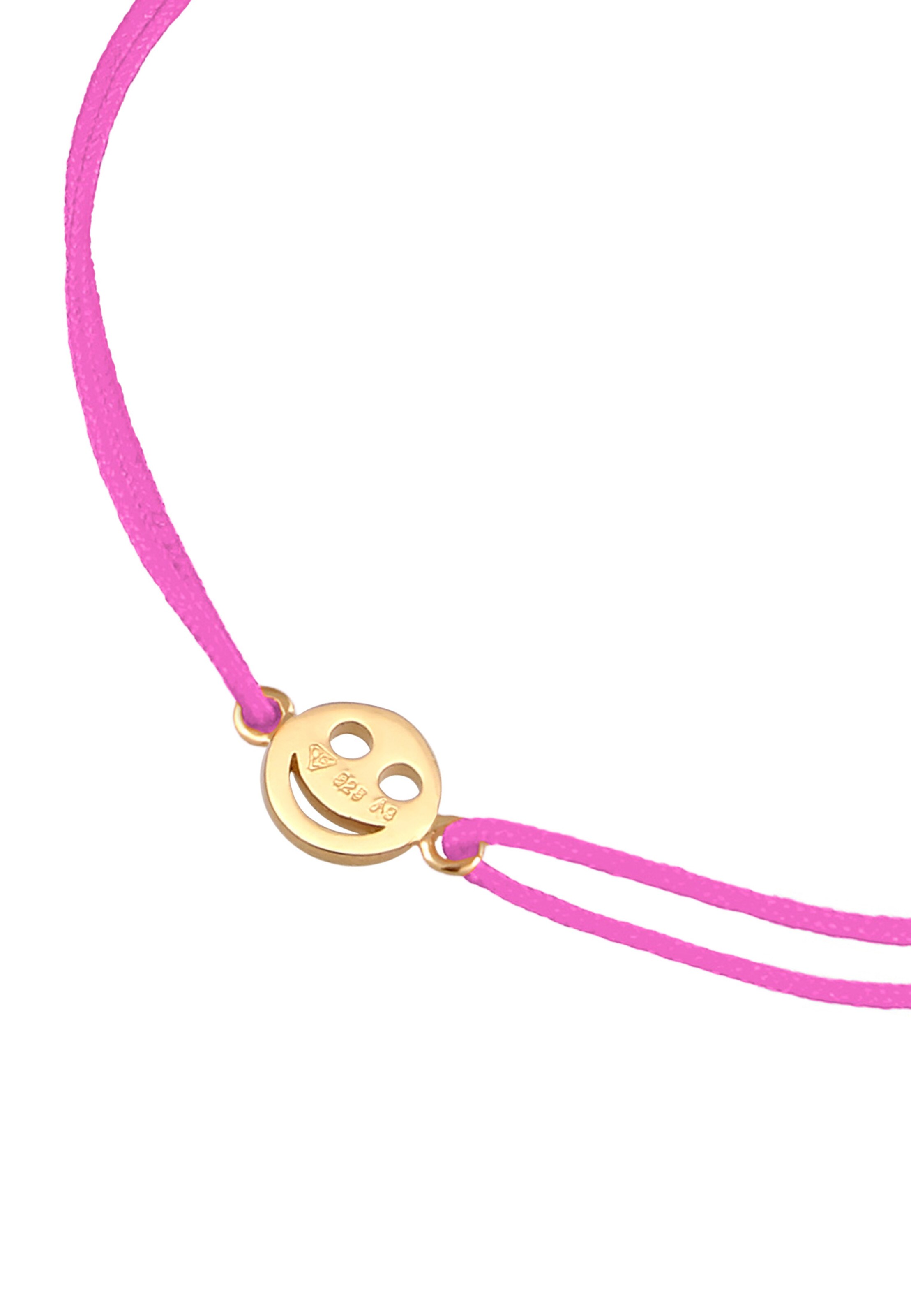 Bracelet 'Smiling Face' ELLI en rose