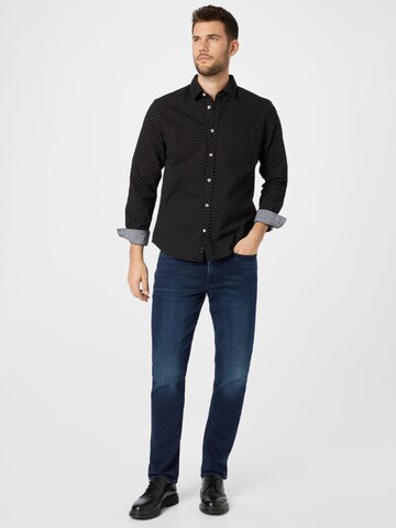 TOM TAILOR - Ajuste regular Camisa en negro