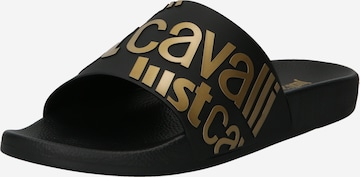 Claquettes / Tongs Just Cavalli en noir : devant