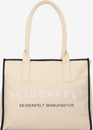 Seidenfelt Manufaktur Cabas 'Graddis' en beige / noir / blanc, Vue avec produit