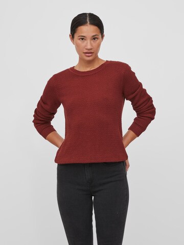 VILA Пуловер 'Dalo' в червено: отпред