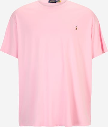 Polo Ralph Lauren Big & Tall - Camiseta en rosa: frente