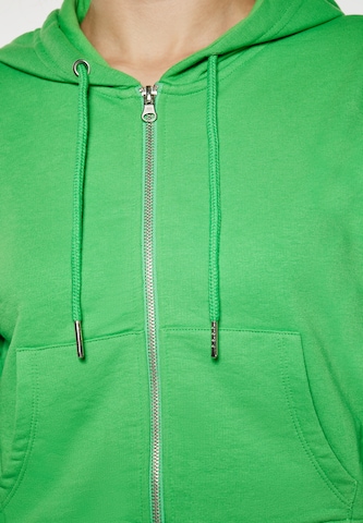 MYMO Tepláková bunda - Zelená