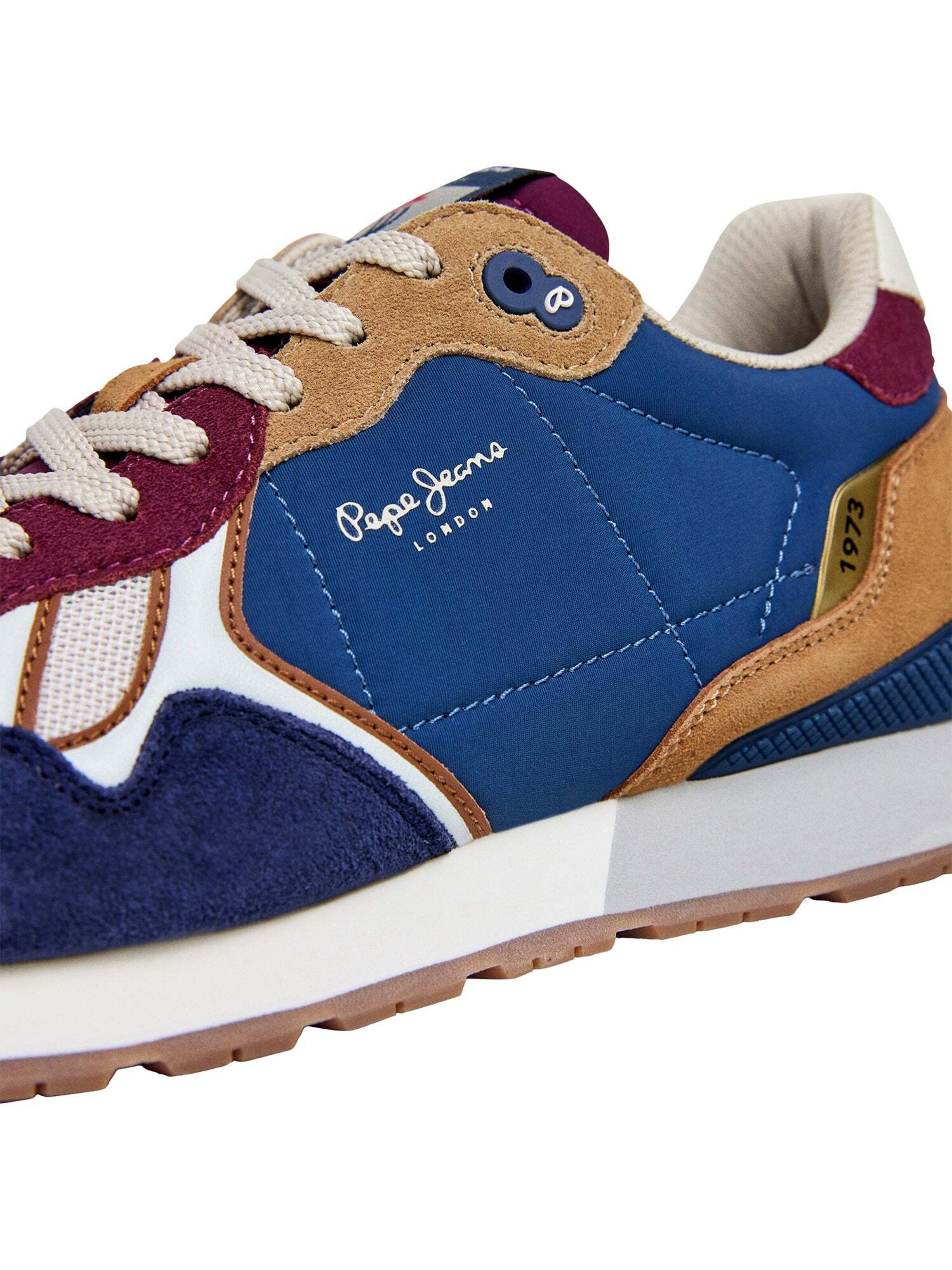 Sneaker bassa 'Brit Back M' di Pepe Jeans in blu