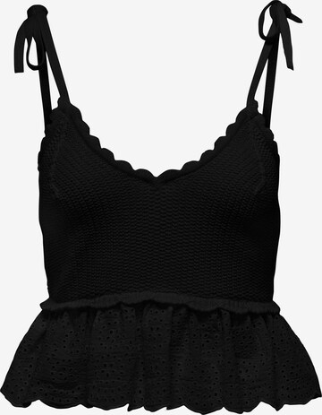 Tops en tricot 'KRISTIN' ONLY en noir : devant