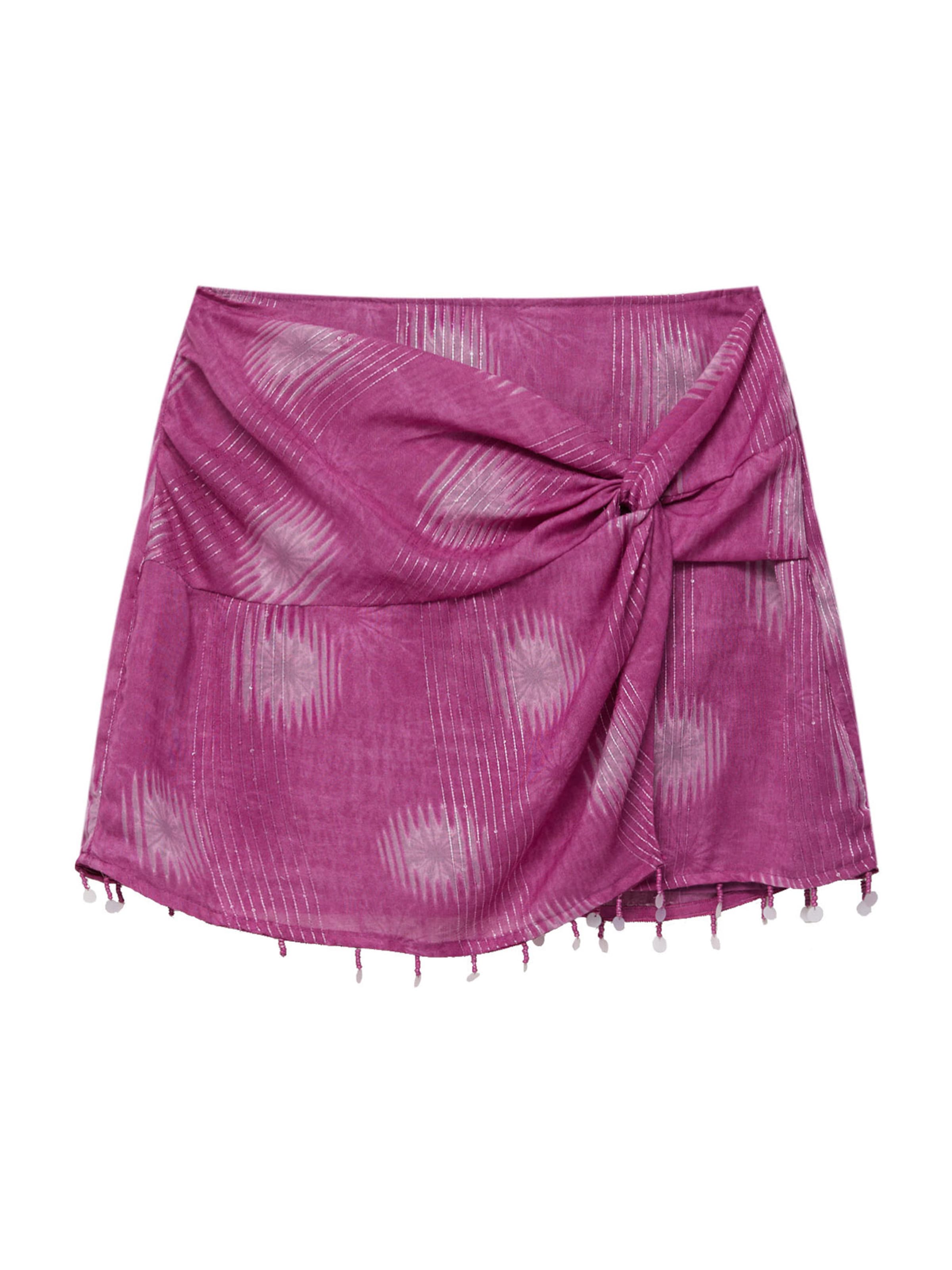 Pull&Bear Sukňa - Ružová: predná strana