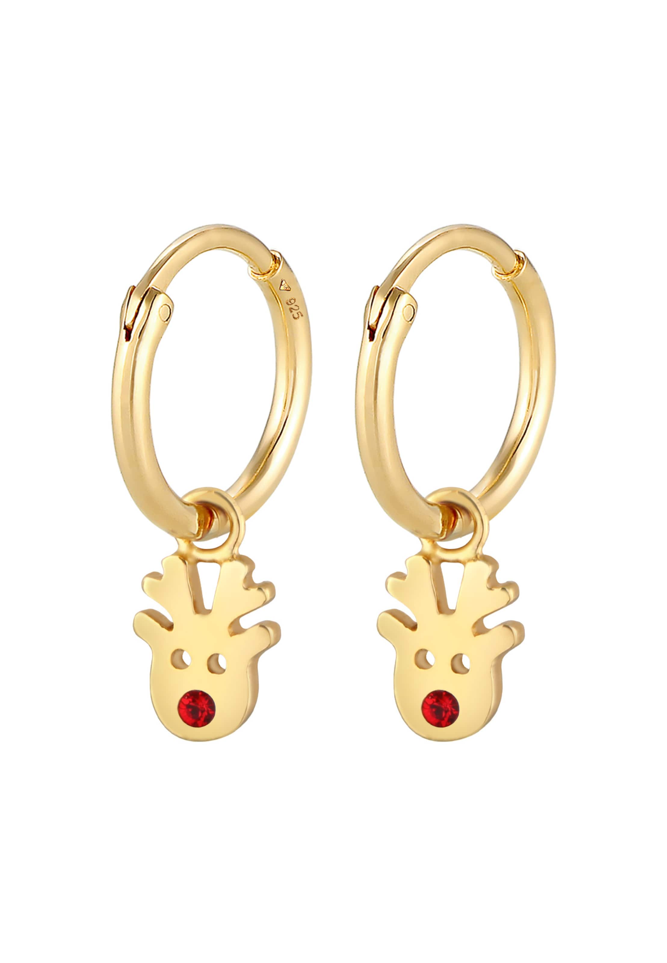 Boucles d'oreilles ELLI en or : devant