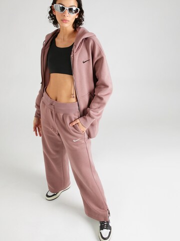 Nike Sportswear Sweatjacke 'Phoenix Fleece' in Lila