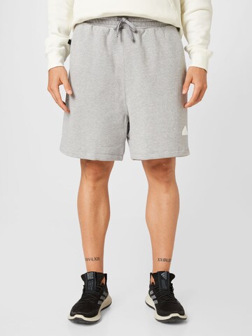 ADIDAS SPORTSWEAR Normální Sportovní kalhoty 'Fleece' – šedá: přední strana