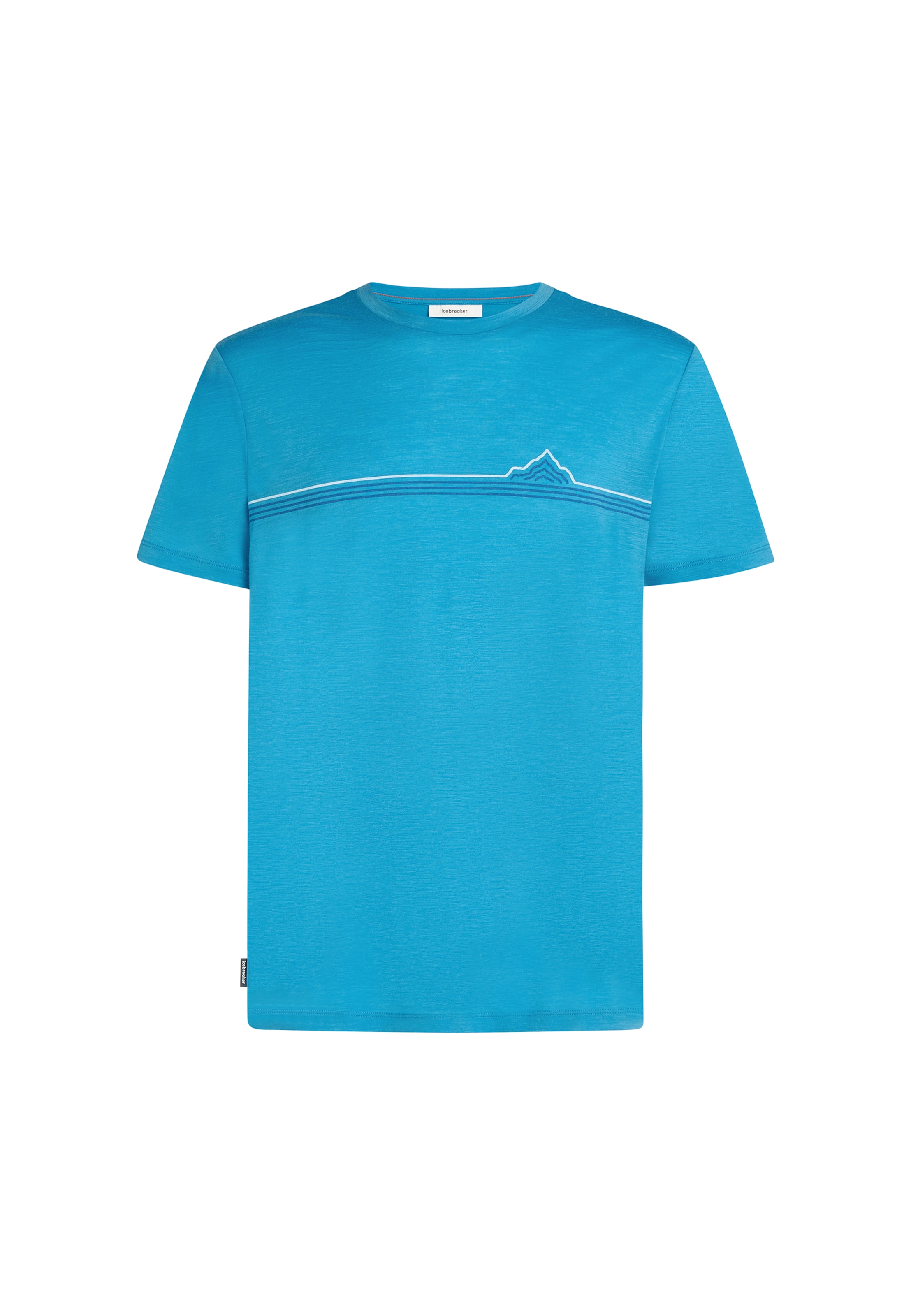 ICEBREAKER - Camiseta funcional 'Tech Lite' en azul: frente