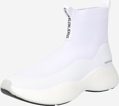 Calvin Klein Jeans Augstie brīvā laika apavi melns / balts, Preces skats