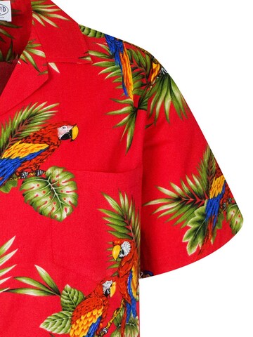 Pacific Legend Regular fit Button Up Shirt 'Kakadu' in Red