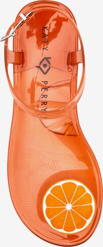Katy Perry T-Bar Sandals 'THE GELI' in Orange