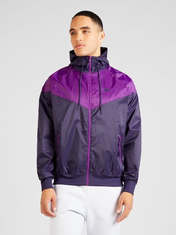 Nike Sportswear Jacke in Lila: predná strana