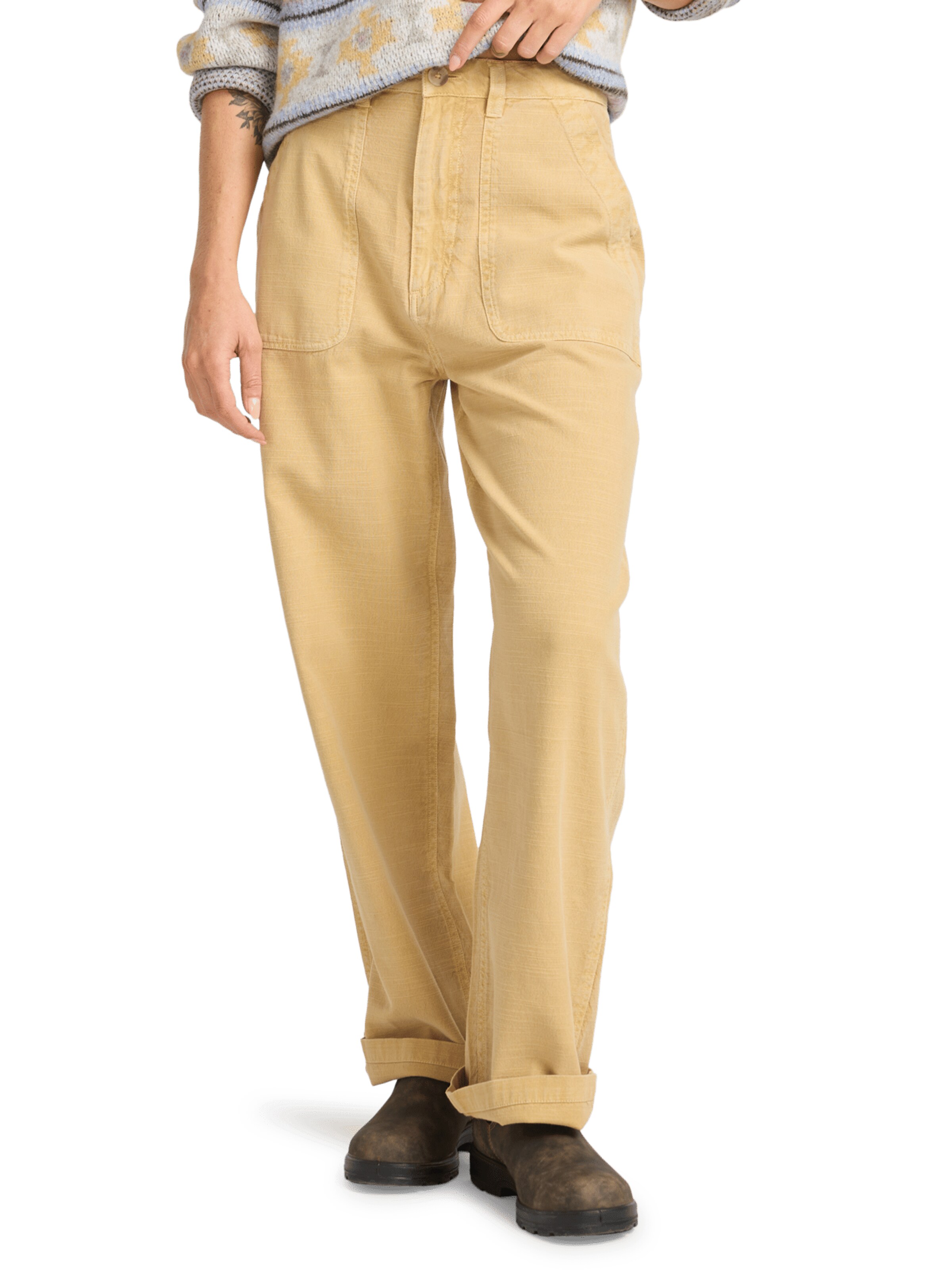 BILLABONG Regular Pants in Beige: front