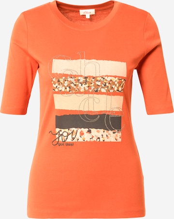 T-shirt s.Oliver en orange : devant