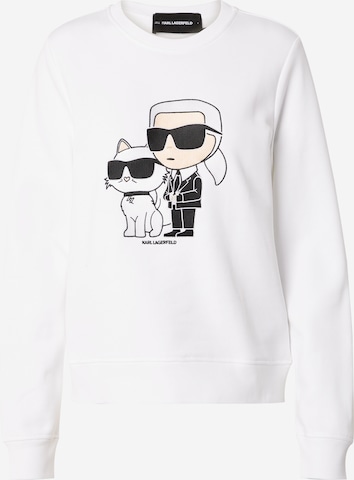Karl Lagerfeld Sweatshirt 'Ikonik 2.0' in Weiß: predná strana