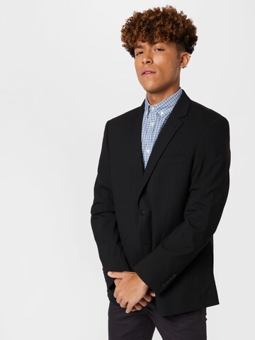 BURTON MENSWEAR LONDON Slim fit Business blazer in Black: front