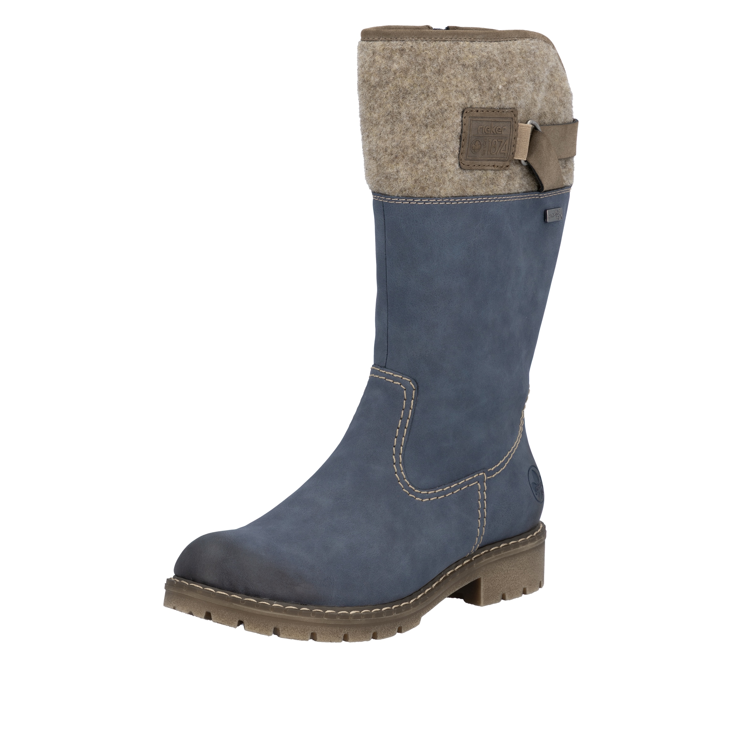 Rieker Bottes ' Y9190 ' en marron / greige, Vue avec produit