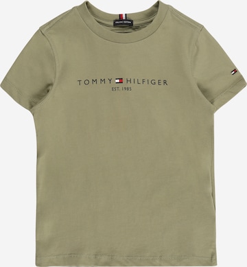 TOMMY HILFIGER T-Shirt 'Essential' in Grün: predná strana