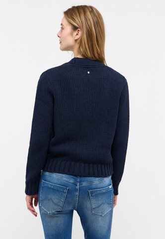 MUSTANG Knit Cardigan 'Sedalia' in Blue
