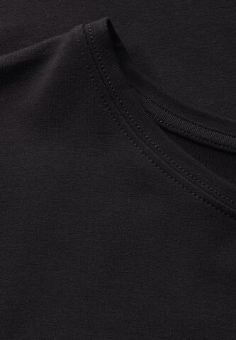 STREET ONE Langes Shirt in Schwarz