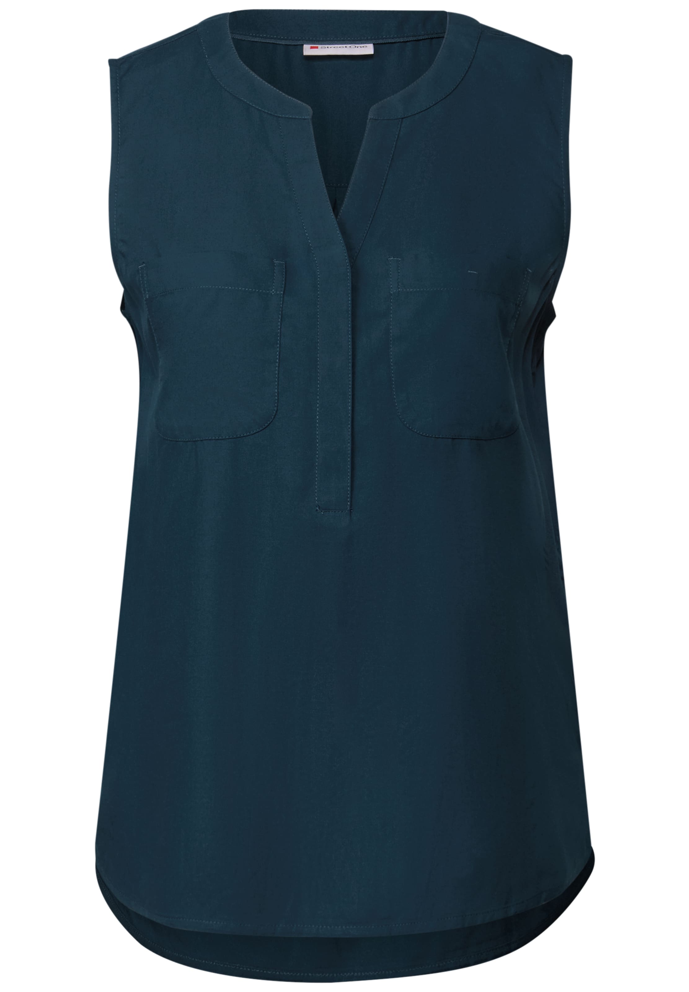 STREET ONE Bluse in petrol, Produktansicht