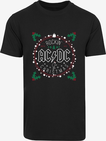 F4NT4STIC Shirt 'ACDC' in Zwart: voorkant