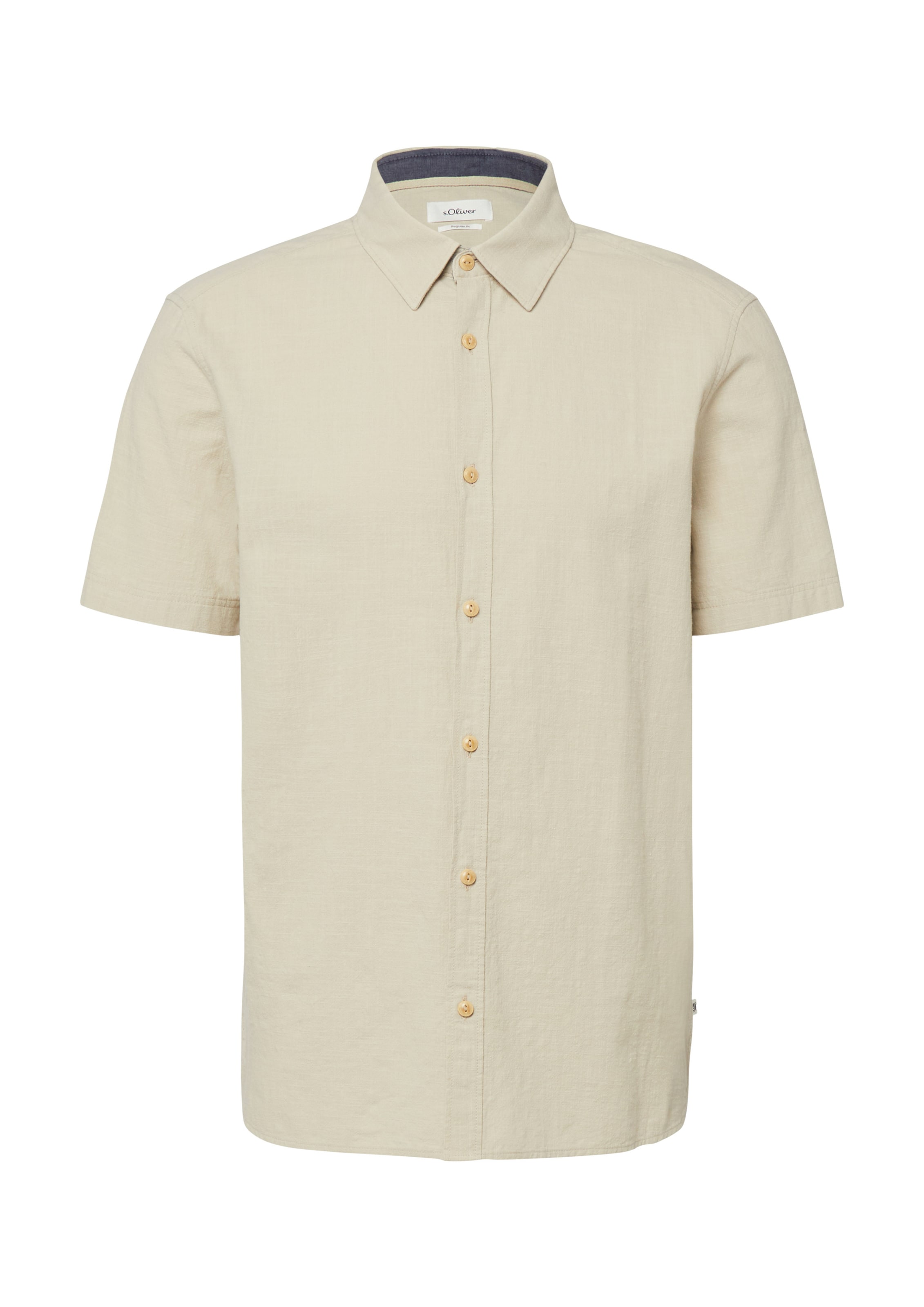 Coupe regular Chemise s.Oliver en beige : devant