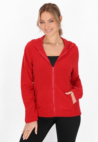 faina Athlsr Fleece jacket in Red: front