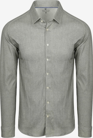 DESOTO Slim fit Button Up Shirt in Green: front